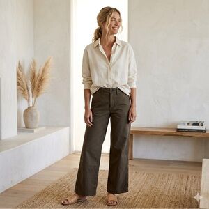 Sofia Rag and Bone Olive Chino Flare Leg Pants for Women Sz. 0